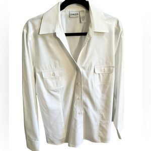 Chicos long sleeve blouse medium